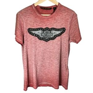 013. Harley-Davidson Women's Studded Wing Tee NWT